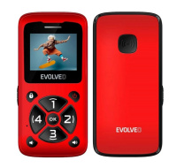 EVOLVEO Mobilní telefon pro seniory EasyPhone ID, červená