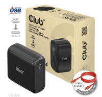 Club3D cestovní nabíječka 100W GAN technologie, USB-IF TID certified, USB Type-C, Power Delivery(PD) 3.0 Support