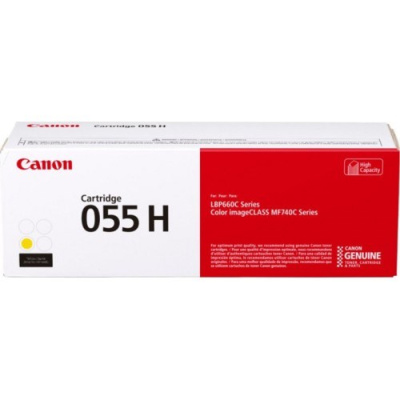 Canon TONER CRG-055H žlutý pro i-SENSYS LBP663Cdw, LBP664Cx, MF742Cdw, MF744Cdw (5 900 str.)