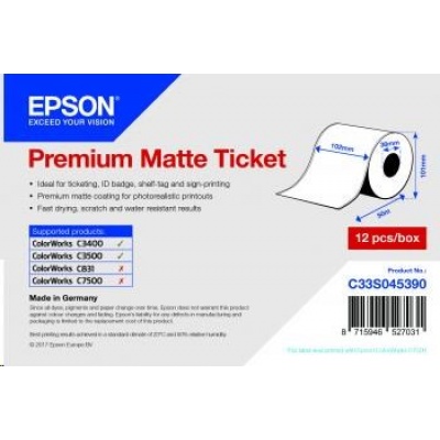 Epson Receipt- / voucher roll (endless), normal paper, 102mm