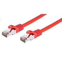 C-TECH kabel patchcord Cat6, FTP, červený, 1m