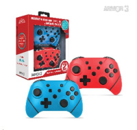 Armor3 NuChamp Wireless Controller Pack for Nintendo Switch (2in1) (Blue, Red)