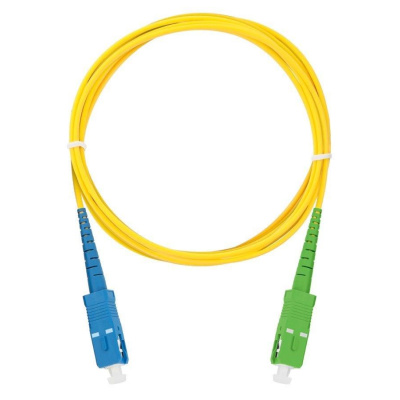 XtendLan simplexní patch kabel SM 9/125, OS2, SC-SC(APC), LS0H, 15m