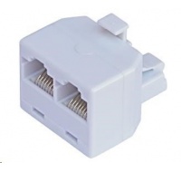 Rozdvojka RJ45, 1x8p8c/2x8p8c - telefonní