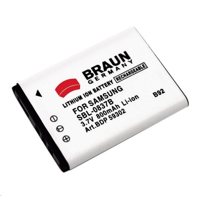 Braun akumulátor SAMSUNG SLB-0837B, 820mAh