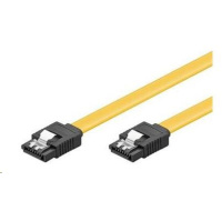 PremiumCord 0,3m SATA 3.0 datový kabel 1.5GBs / 3GBs / 6GBs, kov.západka