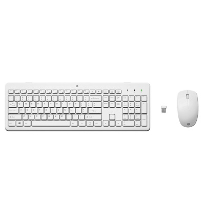 HP 230 Wireless Mouse and Keyboard Combo (White) CZ/SK - bezdrátová klávesnice a myš