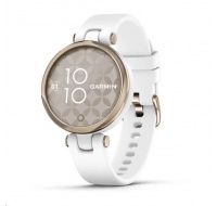 Garmin hodinky Lily Sport Cream Gold/White Silicone Band