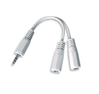 GEMBIRD Kabel audio 3,5mm Jack - 2x 3,5mm Jack (M/F, rozdvojka, stereo)