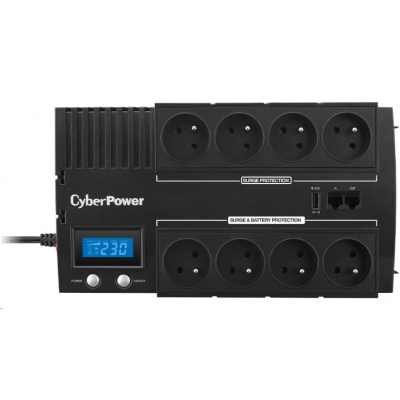 CyberPower BRICs Series II SOHO LCD UPS 700VA/420W, české zásuvky - Poškozený obal - BAZAR