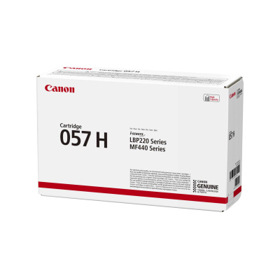 Canon TONER CRG-057H černý pro i-SENSYS MF443dw, MF445dw, MF446x, MF449x, LBP223dw (10 000 str.)